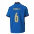 Camisola Itália Verratti 6 Equipamento Primeiro Euro 2020 Manga Curta